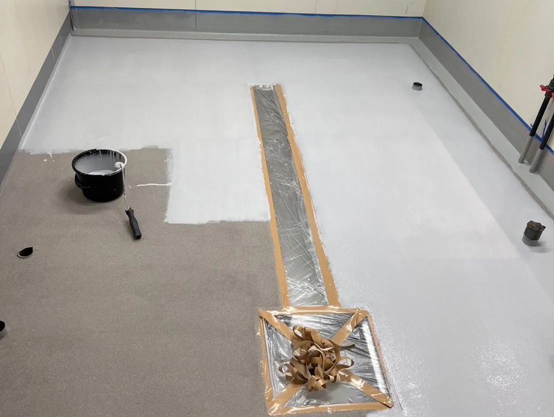 【北谷町｜鮮魚販売店様 作業場床 防水・防滑塗装工事】